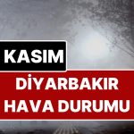18 Kasım Salı Diyarbakır Hava Durumu: Diyarbakır’da Bugün Hava Durumu Nasıl?