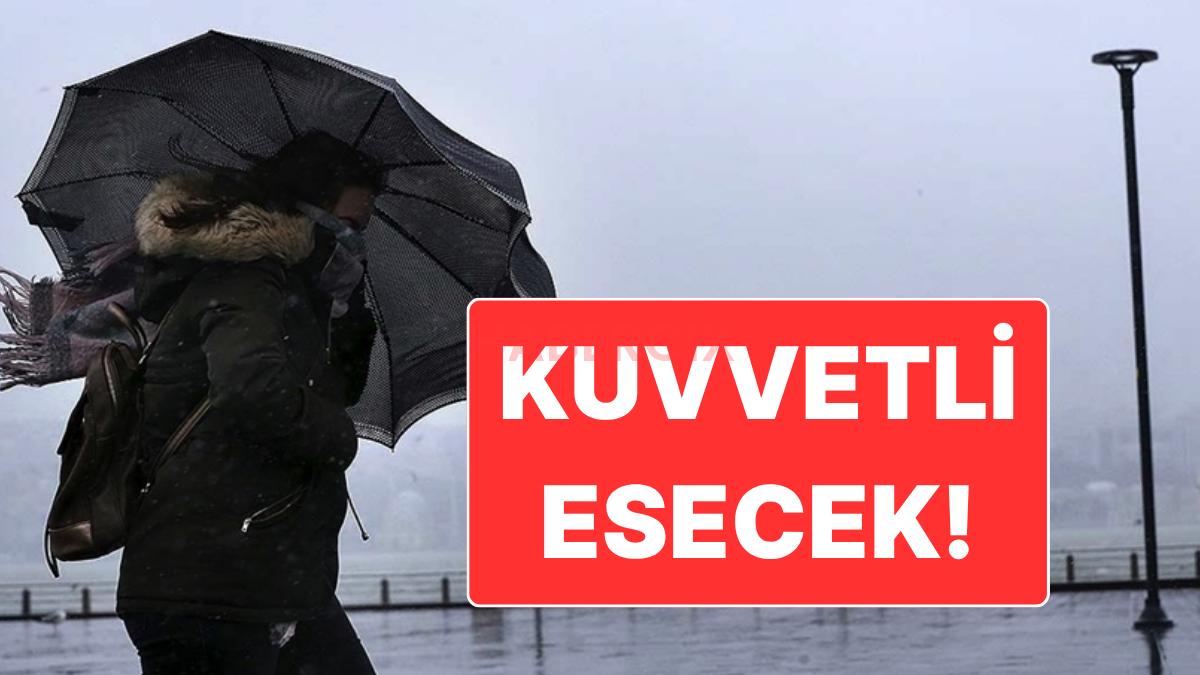 19 Kasım Çarşamba Hava Durumu: Marmara İçin Kuvvetli Fırtına Uyarısı