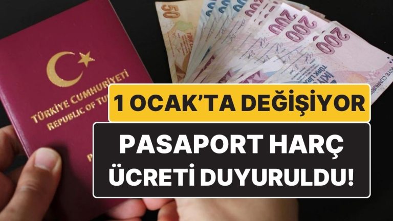 2026 Pasaport Harç ve Defter Bedelleri Belli Oldu: 1 Ocak’ta Değişiyor