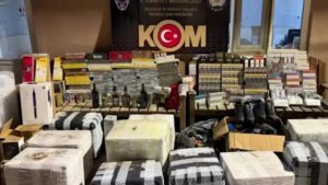 Aksaray’da 17 milyon lira değerinde kaçak ürün ele geçirildi