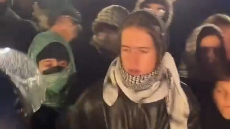 Almanya’da polis şiddeti: Filistin destekçisi göstericiye yumruk attı