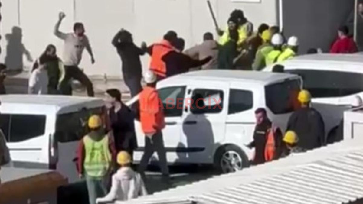 Ankara inşaatta taşlı sopalı kavga: Polis ekipleri müdahale etti