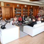 Başkan Topaloğlu’na antrenör ve sporculardan ziyaret