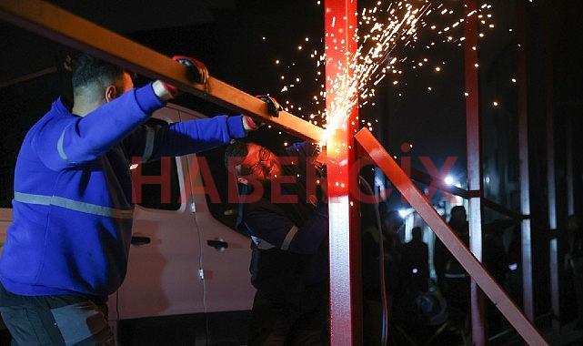 Buca Belediyesi’nden Hazine Toprağında Kaçak Yapıya Gece Operasyonu