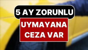 Bugün Başladı 5 Ay Mecburî Olacak! Kurala Uymayana 6 Bin TL Cezası Var