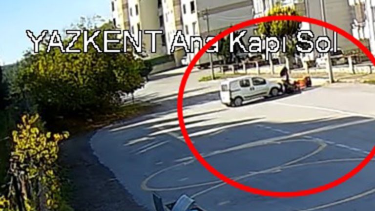 Bursa’da ehliyetsiz şoförün çarptığı motosikletteki kurye yaralandı