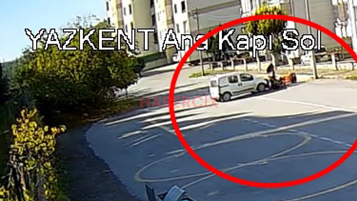 Bursa’da ehliyetsiz şoförün çarptığı motosikletteki kurye yaralandı