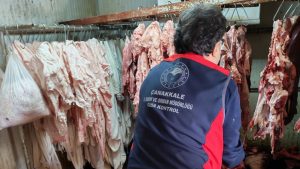 Çanakkale’de izinsiz ve uygunsuz et ve sakatat tesisi mühürlendi