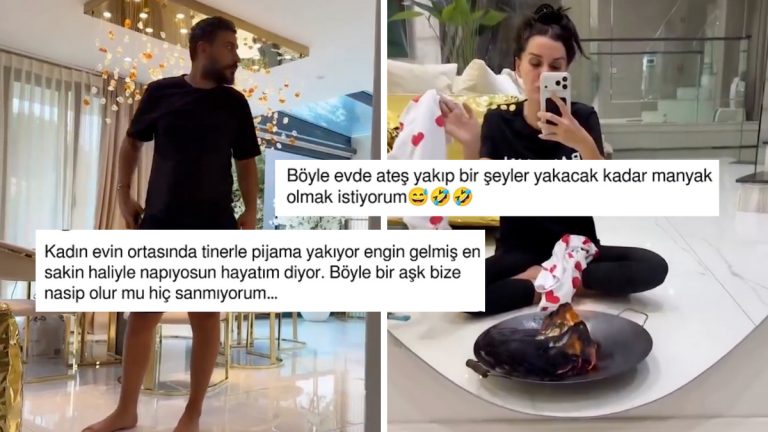 Dilan Polat Evin İçinde Pijamalarını Yakarken Eşi Engin Polat’ın Umursamaz Halleri Olay Oldu!