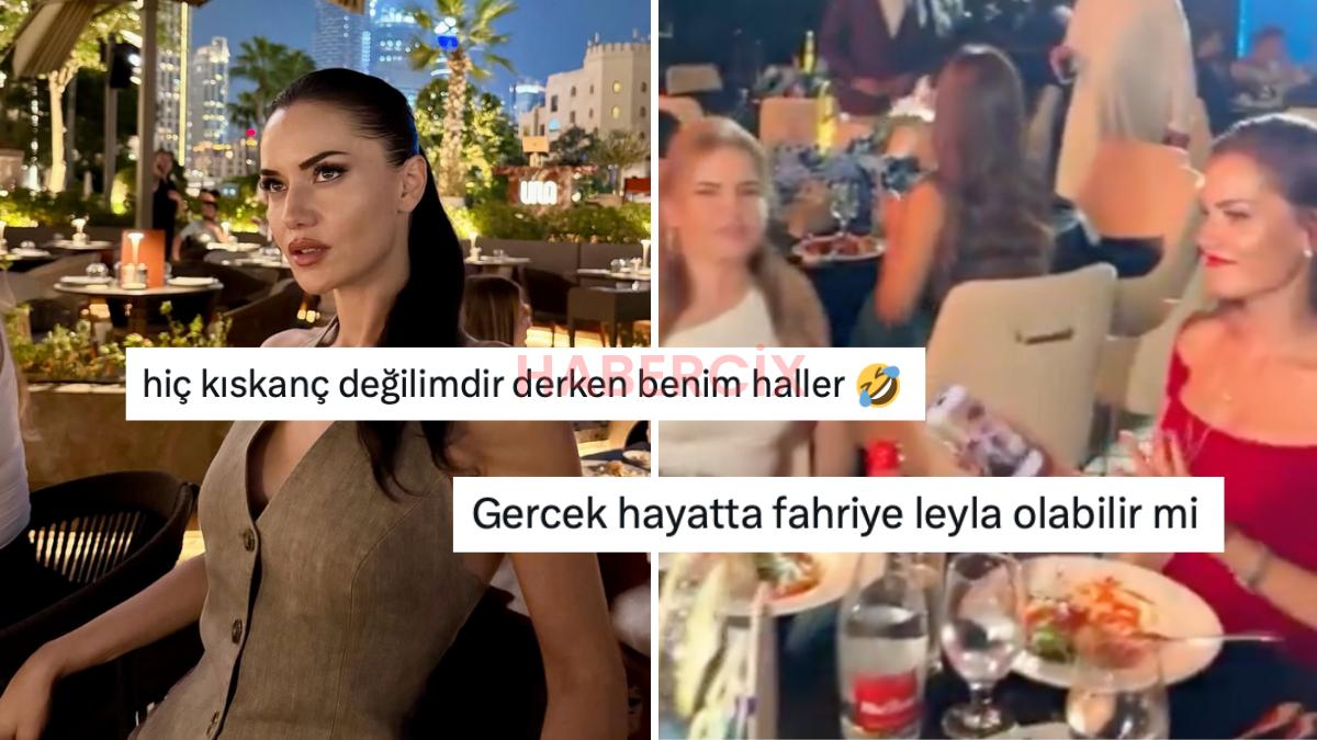Fahriye Evcen’in Katıldığı Etkinlikte Telefonundan Kocası Burak Özçivit’i Gösterdiği İddiası X’te Dile Düştü