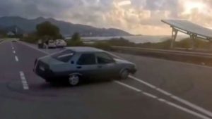Giresun’da yolu kapatıp drift yapan şoföre 83 bin lira ceza