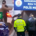 İstanbul’da aracıyla ters yönden gelip motosikletliye saldıran magandalar yakalandı