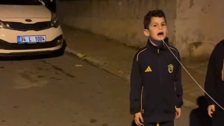 İstanbul’da sallanan dişi, topa şut çekerek düşürdüler