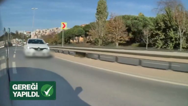 İstanbul’da şoförün önüne kesmeye çalışan şahıs yakalandı
