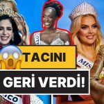 Kainat Güzellik Yarışmasındaki Skandallara Bir Yenisi Eklendi: Miss Universe Finalisti Tacını Geri Verdi!