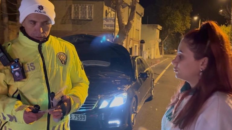 Kayseri’de alkollü şoför ehliyetini kaptırdı