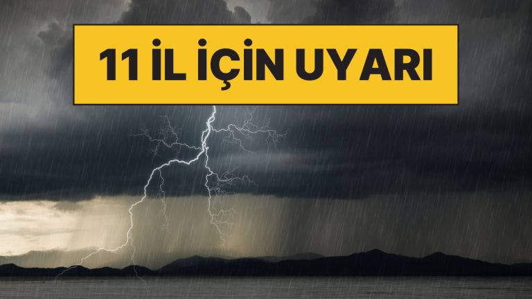 Kış Tesirini Göstermeye Başlıyor: Meteoroloji’den 11 Vilayet İçin Gök Gürültüsü ve Sağanak Yağış Uyarısı