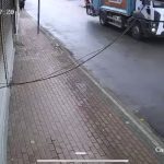 Kocaeli’de belediye personelinin hayatını kaybettiği fecî kaza kamerada