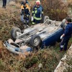 Konya’da feci kaza: Otomobil şarampole uçtu