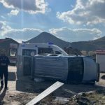 Kütahya’da hafif ticari araç takla attı: 7 yaralı