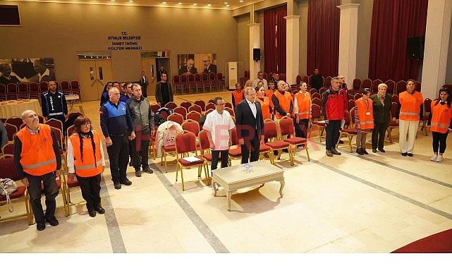 Lider Mesut Ergin: “Afetlere hazırlıklı bir Ayvalık için eğitimlerimizi sürdürüyoruz”