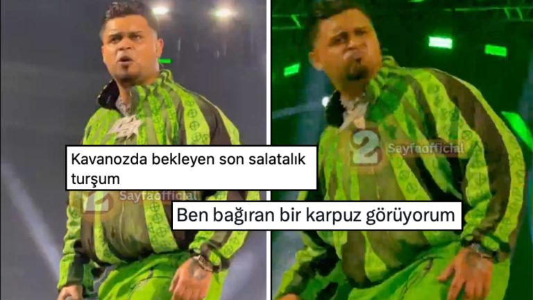 LVBEL C5 Yeşil Eşofman Ekipli Konser Biçimiyle Karpuza Benzetildi!