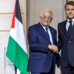 Macron ile Filistin Devlet Başkanı Abbas bir araya geldi