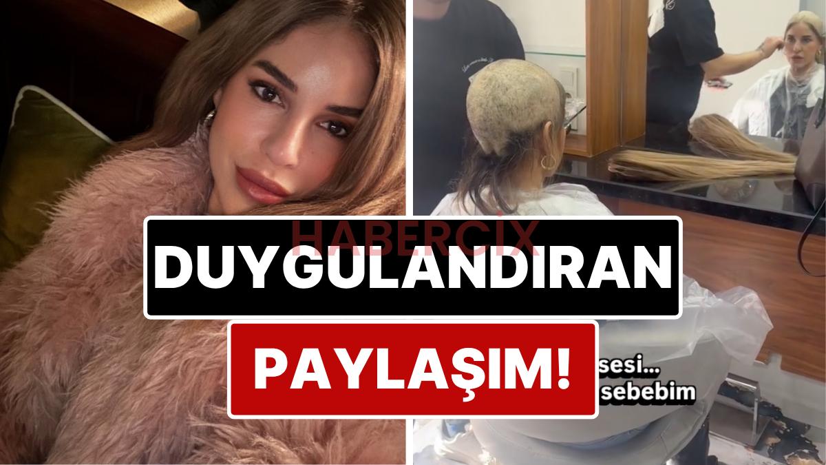 Meme Kanseriyle Mücadele Ettiğini Duyuran Oyuncu Irmak Ünal Saçlarını Kazıttığı Anları Paylaştı