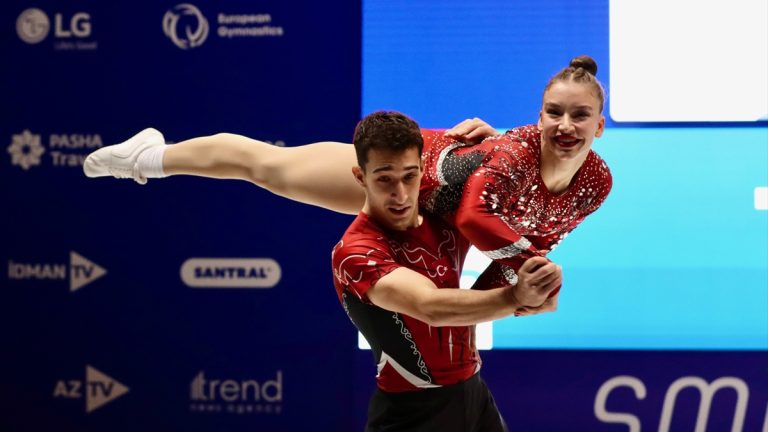 Milli aerobik cimnastikçiler, Avrupa Şampiyonası’nda finale çıktı