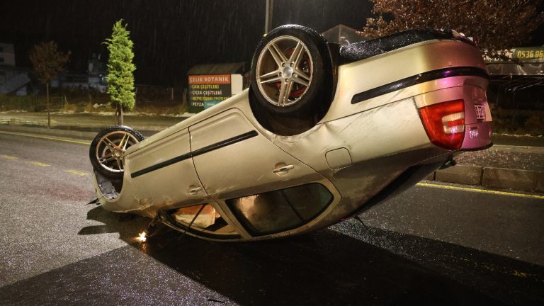 Nevşehir’de evvel arabasıyla takla attı, sonra kaza yerinden kaçtı