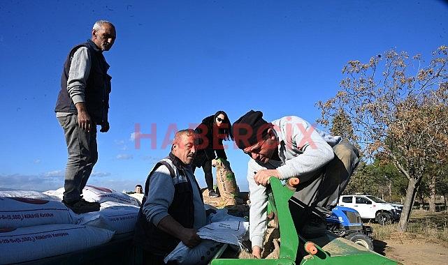 Salihli Belediyesi Buğday Ekimine Başladı