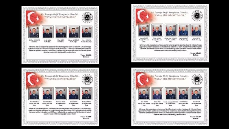 Şehit Olan 20 Askerin İsimleri Açıklandı: Türk Hava Kuvvetleri’ne İlişkin C-130 Kargo Uçağı Gürcistan’da Düştü!