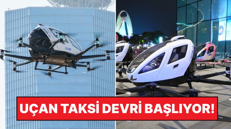 Şimdi Kuryeler Düşünsün: Çin’de Uçan Taksi Devri Başladı, Drone’la Yemek Teslimatı Yapılıyor!