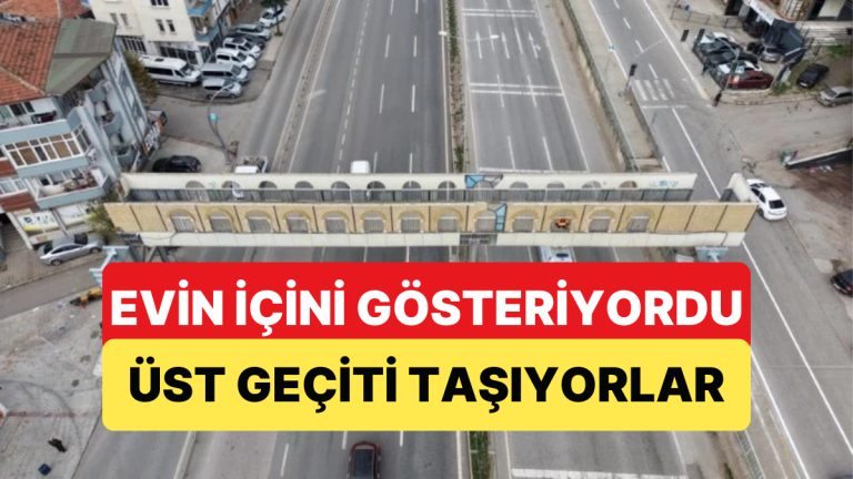 Üst Geçitten Evinin Göründüğünü İddia Eden Vatandaş Geçiti Taşıtıyor