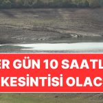 Yalova’da Barajlar Alarm Veriyor: Kent Genelinde Her Gün 10 Saatlik Su Kesintisi Yapılacak