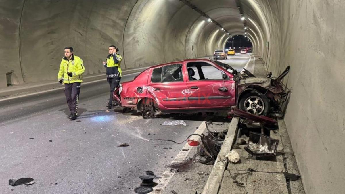 Zonguldak’ta feci kaza: Arabanın sürat kadranı 200’de takılı kaldı