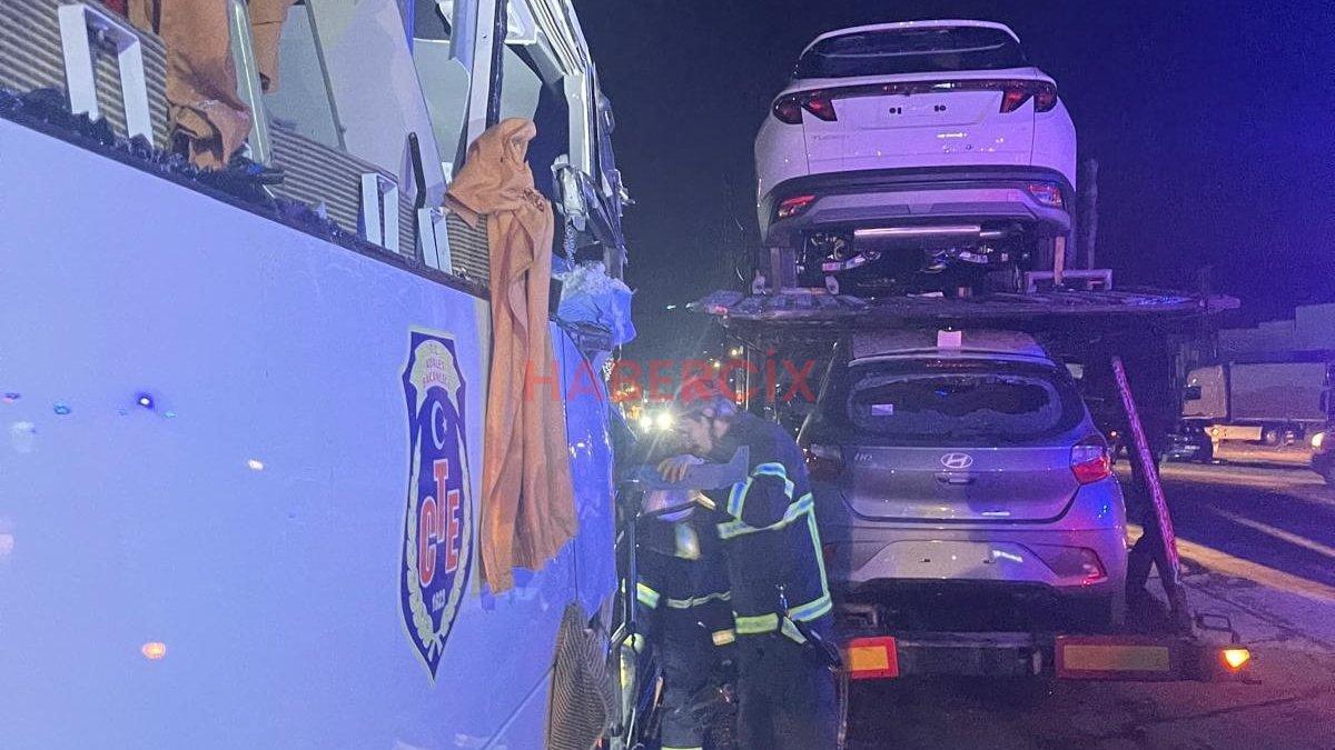 Amasya’da 3 aracın karıştığı zincirleme kaza