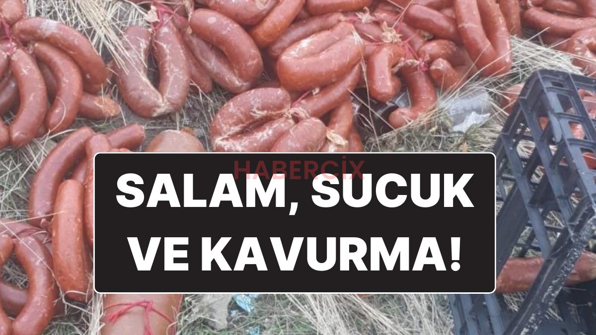 Ankara’da Boş Bir Toprağa Yüzlerce Kilo Şarküteri Eseri Atıldığı Ortaya Çıktı