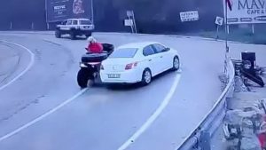 Bursa’da Uludağ yolu buz pistine döndü