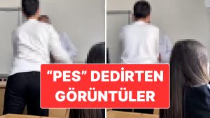 Öğretmene Sıkıntı Anlar Yaşattılar: Ankara’da Bir Lisede Çekilen Manzaralar “Pes” Dedirtti