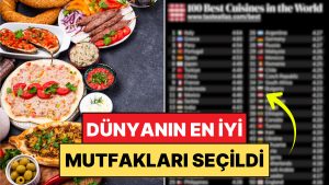 TasteAtlas Dünyanın En Düzgün 100 Mutfağını Seçti: Türkiye Tekrar Birinci 10’a Girdi!